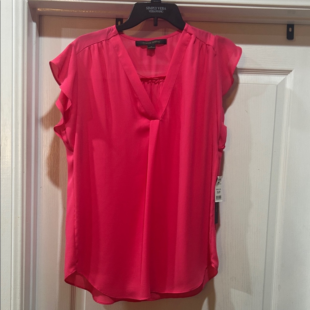 Nwt Cynthia Steffe-Vibrant Pink Women's Top sz M